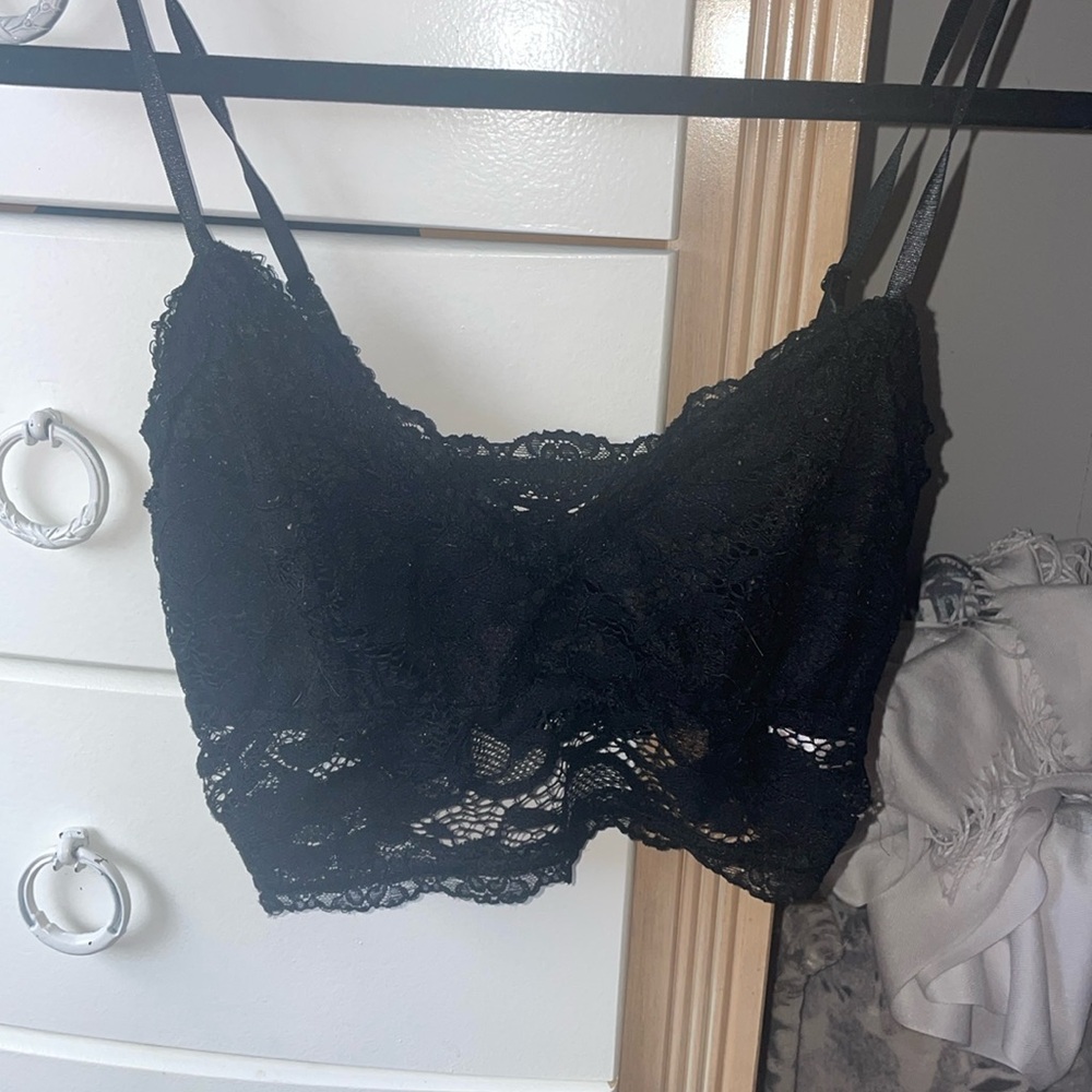 Black Lace bralette. Size medium